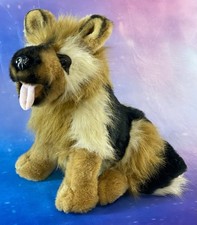 18  Vintage Unbranded German Shepherd Dog Large Plush Stuffed Animal RARE 