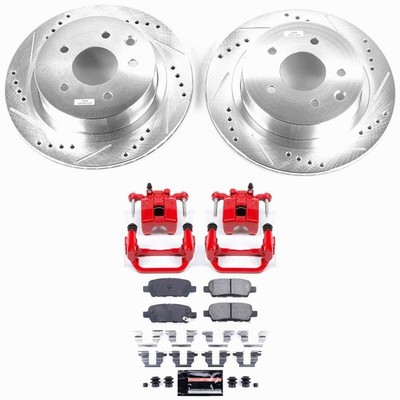 PowerStop Z23 Daily Driver Carbon-Fiber Ceramic Pads Drilled & Slotted Rotor & C