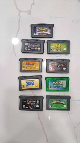 Nintendo Gameboy Advance Video Games Authentic Lot of 9 2003-2004