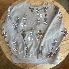 Warner Bros. WB Looney Tunes Every Story Gray Sweatshirt Youth Medium 7-9 Unisex