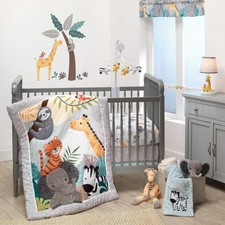 Mighty Jungle 3Piece Crib Bedding Set, Multicolor 283003V 