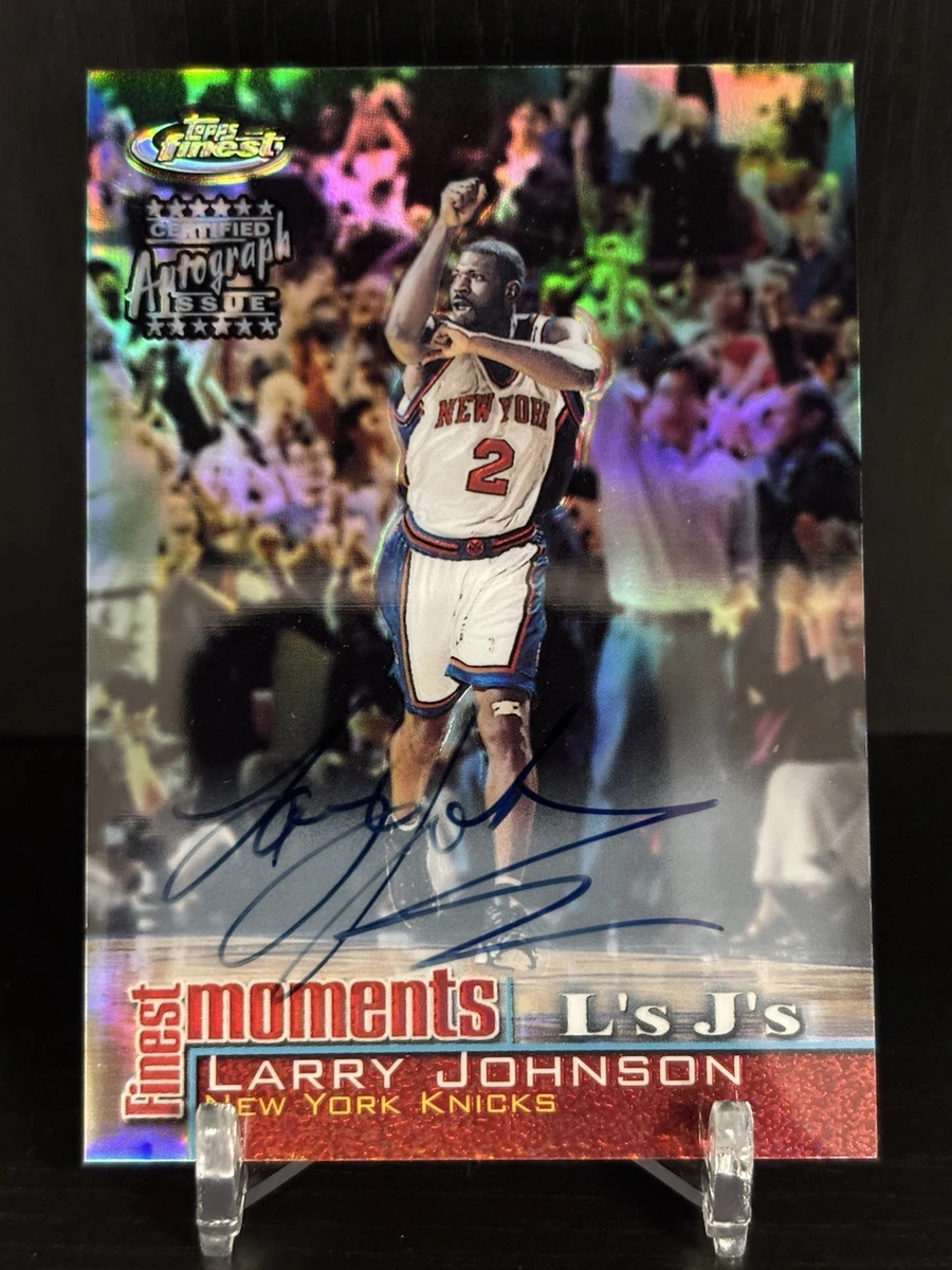 Larry Johnson Basketball Sports Trading Card Singles Autographed