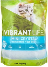 Vibrant Life Mini Crystal Unscented Cat Litter, 8 lb Free shipping 