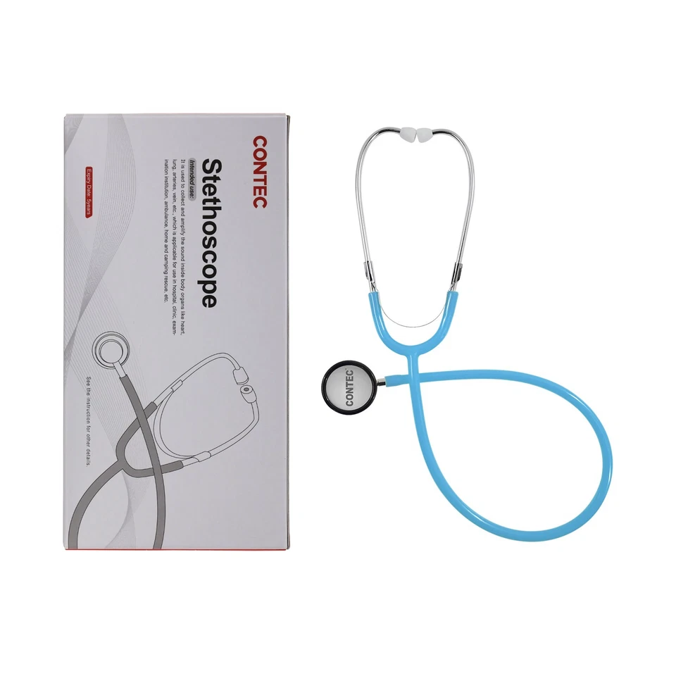 CONTEC SC21 Stethoskop mit zwei Köpfen, Bruststück aus Aluminiumlegierung - Bild 3 von 4