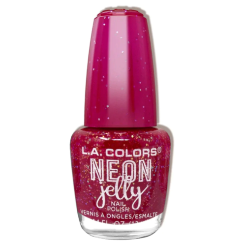 L.A. Colors Neon Jelly Nail Polish - Ruby Rouge - Afbeelding 1 van 2