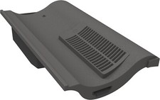 Grey Single Pantile Roof Tile Vent, Marley Anglia, Redland Fenland & Sandtoft
