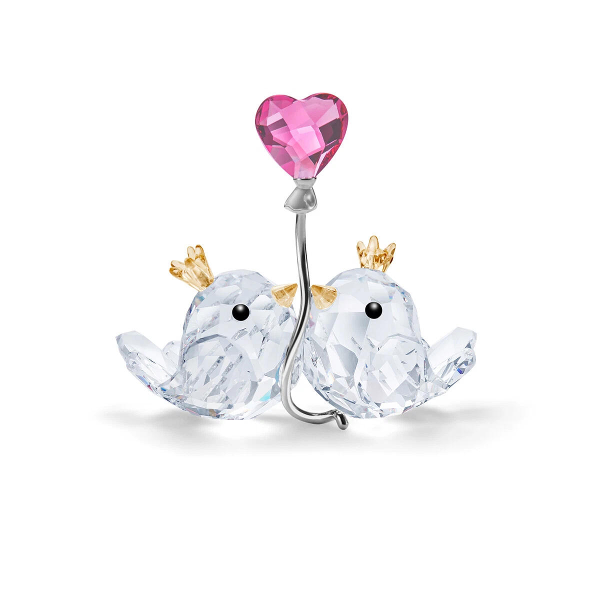 スワロフスキー　ラブバード置物 Idyllia ラブバードとベリー | Swarovski