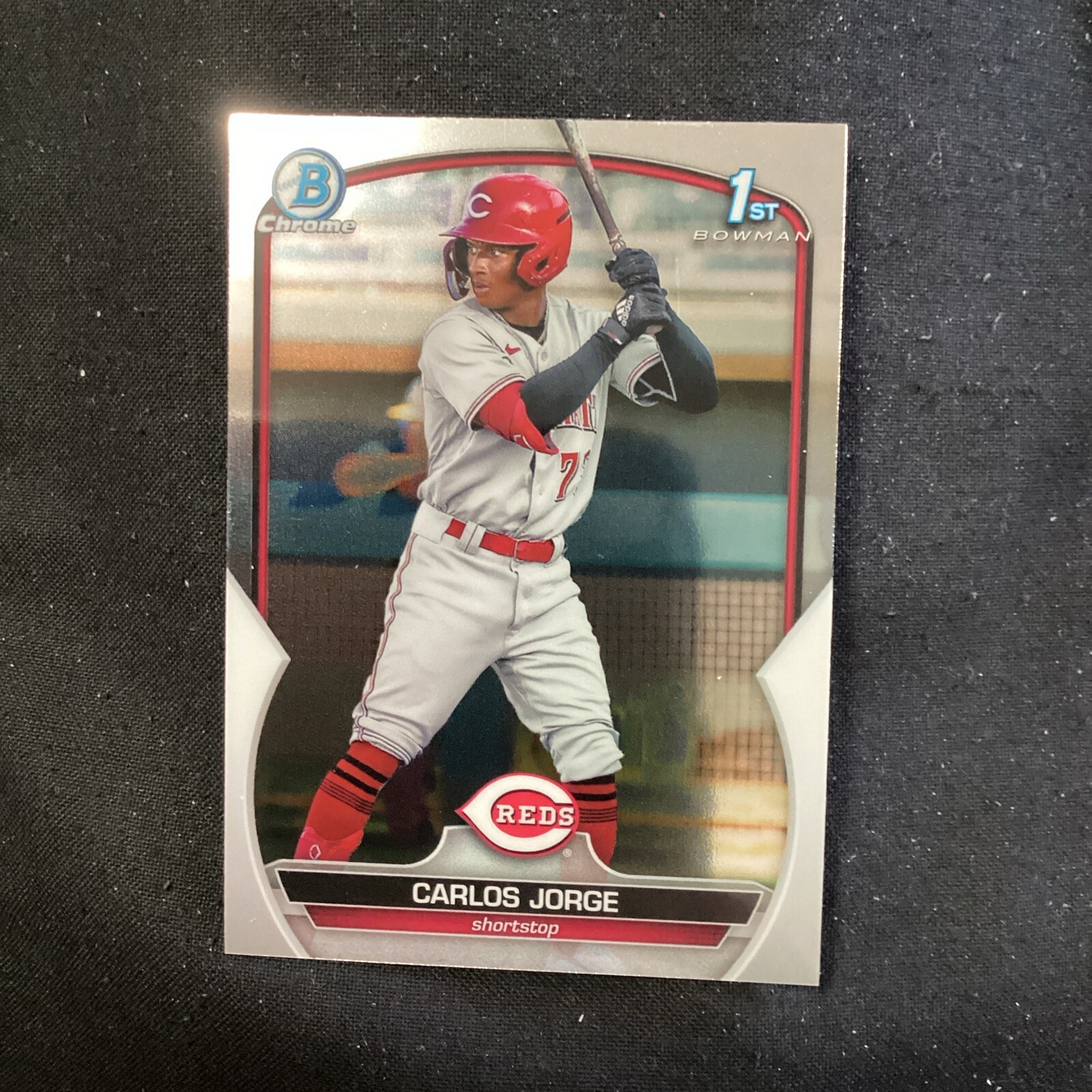 2023 Bowman Chrome Carlos Jorge #BCP-120 Prospect 1st Cincinnati Reds 16