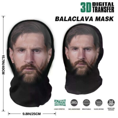 Messi mask full face funny role play celebrity