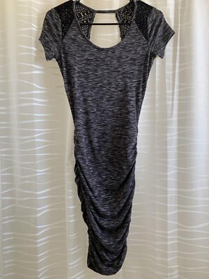 Jessica Simpson Women's Brynn Short Sleeve Bodycon Dress, Grey Marl (Size  XXS) | eBay