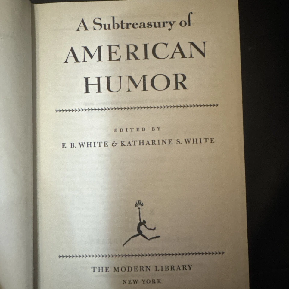 Subtreasury of American Humor by Katherine S. White And E.B. White Foto 4 de 4