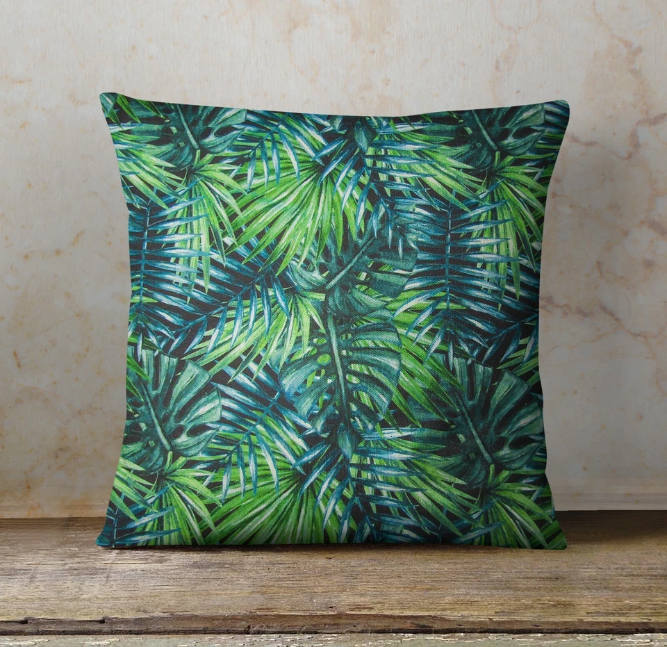 Square Outdoor Tropical Patterns Waterproof Cushion Cover Cushion Pillow Cases - Image 2 of 4