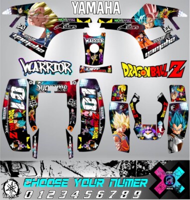 Kit De Calcomanía Yamaha Warrior 350 Pegatinas ATV, Graphics Decals Stickers 