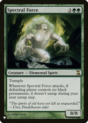 Spectral Force - The List Light Play, English Magic the Gathering MTG The List