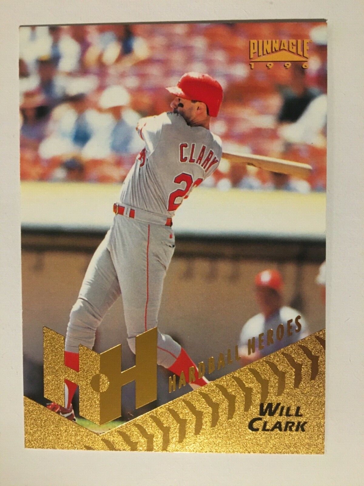 1996 Pinnacle #270 Rangers Will Clark Baseball Card