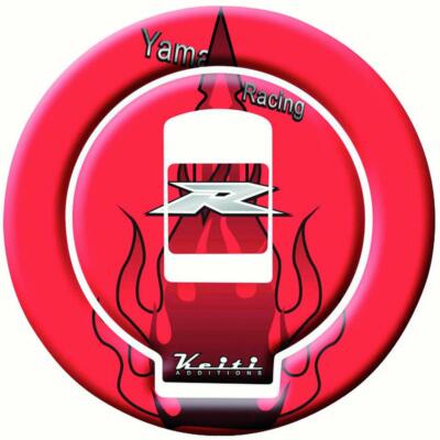 ユウ KEITI ADDITIONS 2000-2005 YAMAHA FUEL GAS CAP PROTECTOR, RED P/N