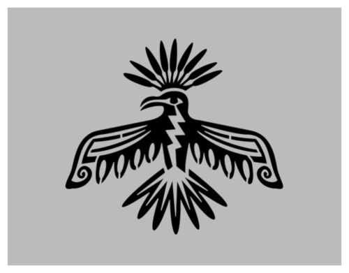 Mythology Native American Thunderbird Spirit Stencil 8.5" x 11" FREE SHIPPING - Afbeelding 1 van 2