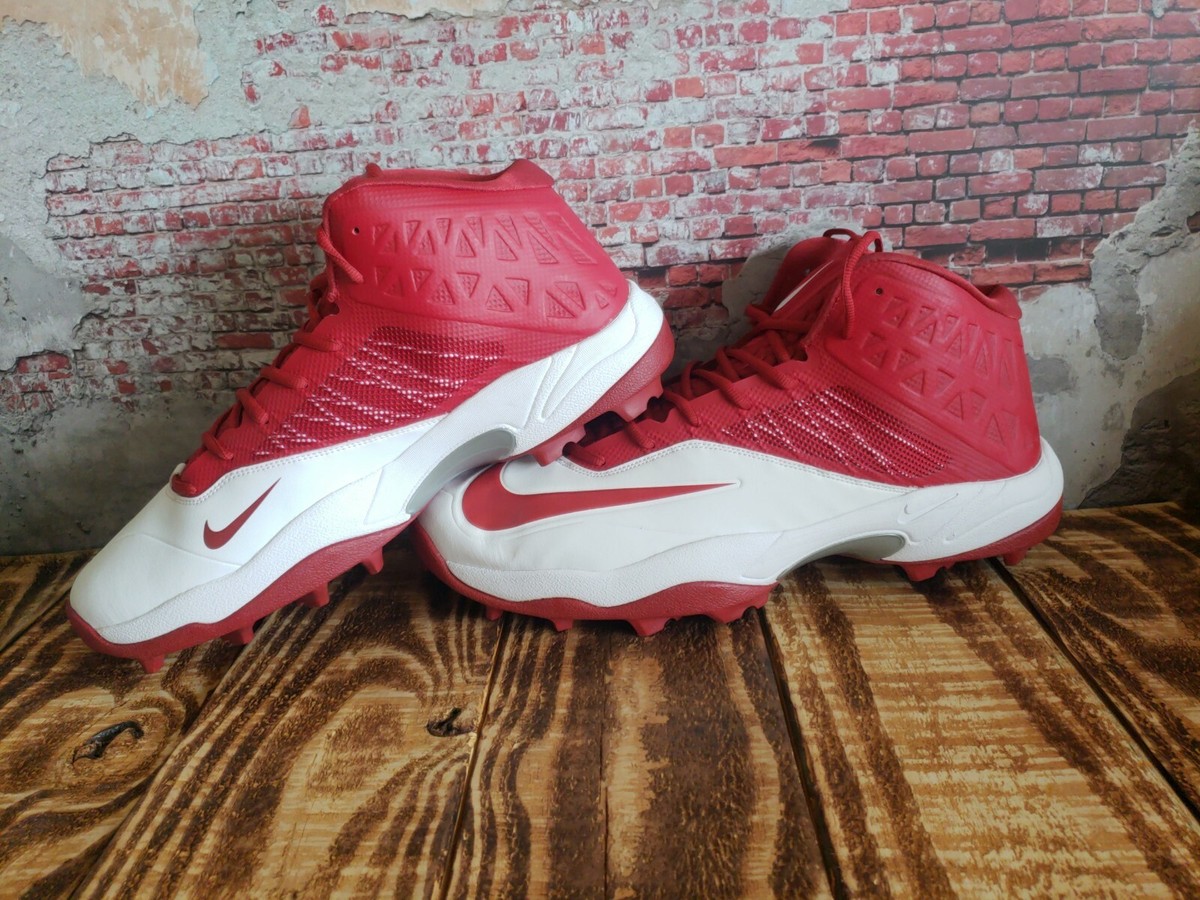 Nike Zoom Code Elite 3/4 Shark Football Cleats Red White  display picture 2