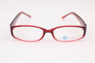 Modern Optical Mingle Red Rectangle Eyeglasses Frames 53-18-135
