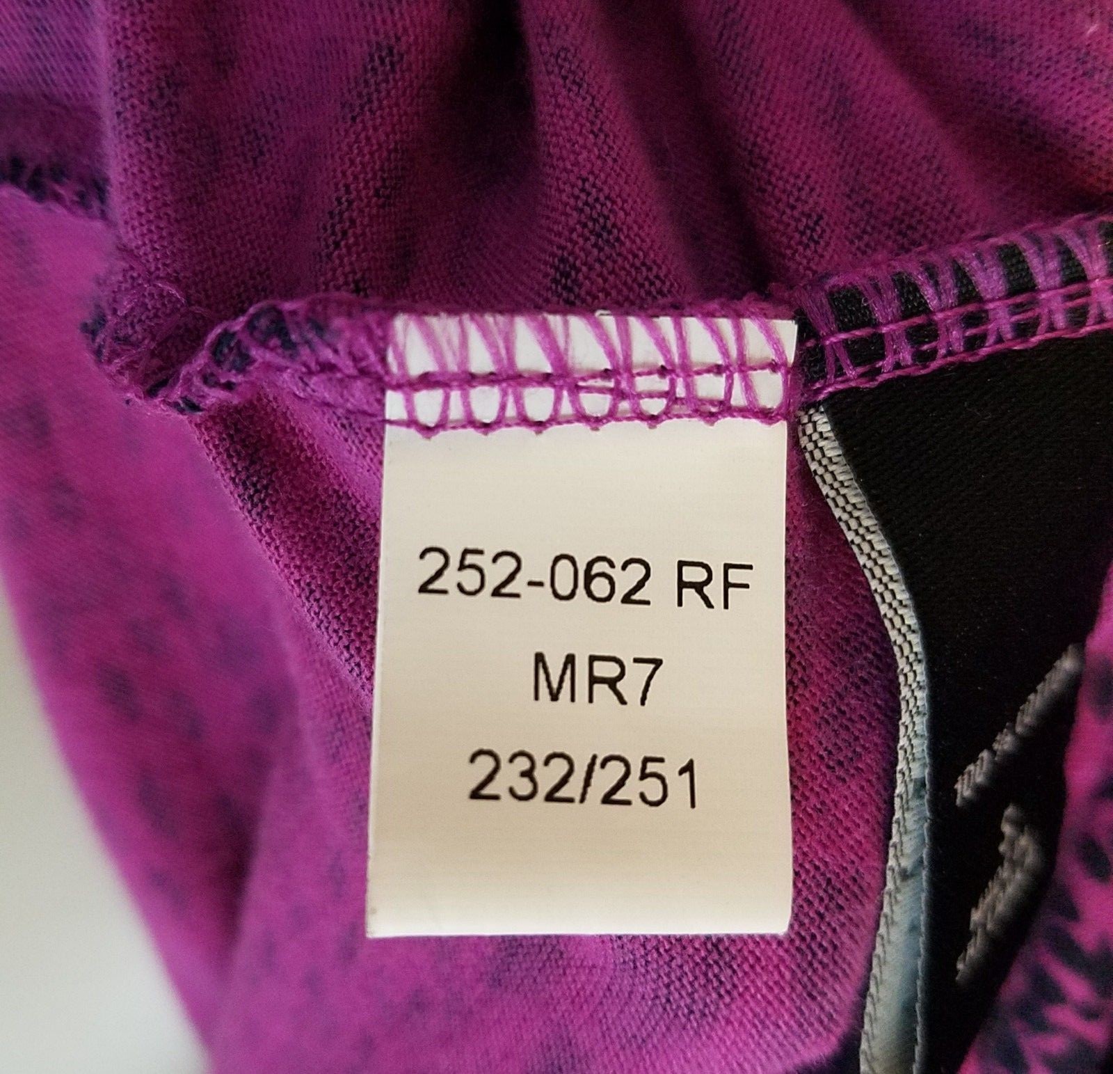 Victorias Secret Moda International Purple Black Shirt Size Small Short Sleeve