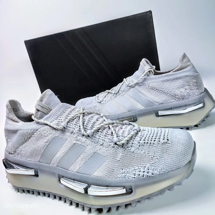 adidas gazelle silver green womens Adidas Men's NMD_R1 Spectoo Grey Low Top Sneakers