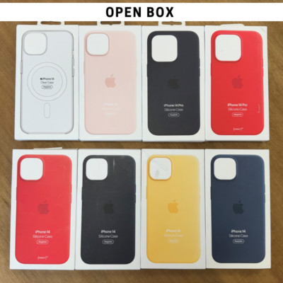 Apple Silikon iPhone 14 Case MagSafe Hülle Original für 14 Pro Plus Max - Offen