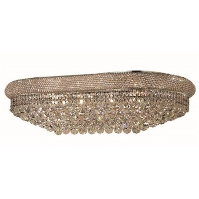 Elegant Lighting Primo 50'' 18 Light Royal Crystal Flush Mount