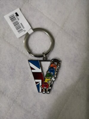 NEU M&M'S/M und M'S/MNMS/MMS Schokolade Buchstabe V Schlüsselanhänger/Keyring