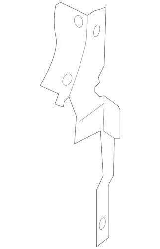 Original Ford Mercury 2006-2009 Milán Radiador Soporte Sello Derecho 6N7Z-8348-A Foto 3 de 4