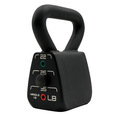 PowerBlock Adjustable Kettlebell, 18-35 lb. Weight Set, Durable Long Lasting Bui