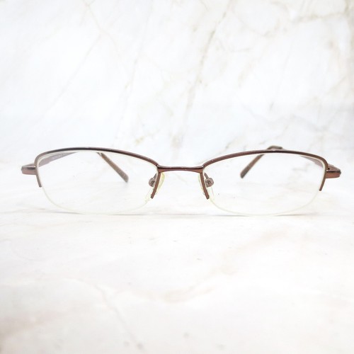 Success Eyeglasses Frame SS-351 Rose Gold Metal Half Rim Rectangular 51 ...