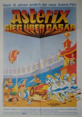 Poster, Filmplakat, ASTERIX SIEG ÜBER CÄSAR, René Goscinny/Albert Uderzo´s, 1985