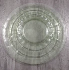 Vintage Anchor Hocking Block Optic Green Depression Glass Plate 6"