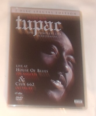 TUPAC THE COMPLETE LIVE PERFOMANCES 2 DISC SPECIAL EDITION DVD DISCS LOOK GOOD