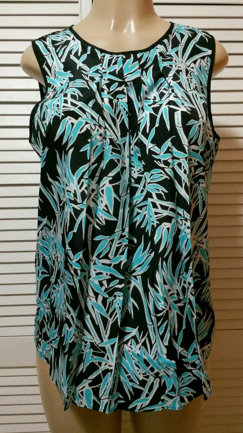 NUOVO! Top senza maniche MICHAEL Michael Kors stampa bambù taglia XS S M L XL*