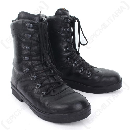 Botas Para del Ejército Alemán - Tallas 4 a 13 - Cuero Excedente Militar Combate Invierno - Imagen 1 de 7