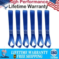 6x Soft Loop Tie Down Straps Ratchet 4500LBS Heavy Duty Motorcycle Dirt Bike US