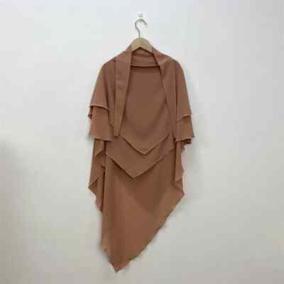 Instant 1 Stck. 3 Schichten Chiffon Khimar Schal Hijab, Türkisch