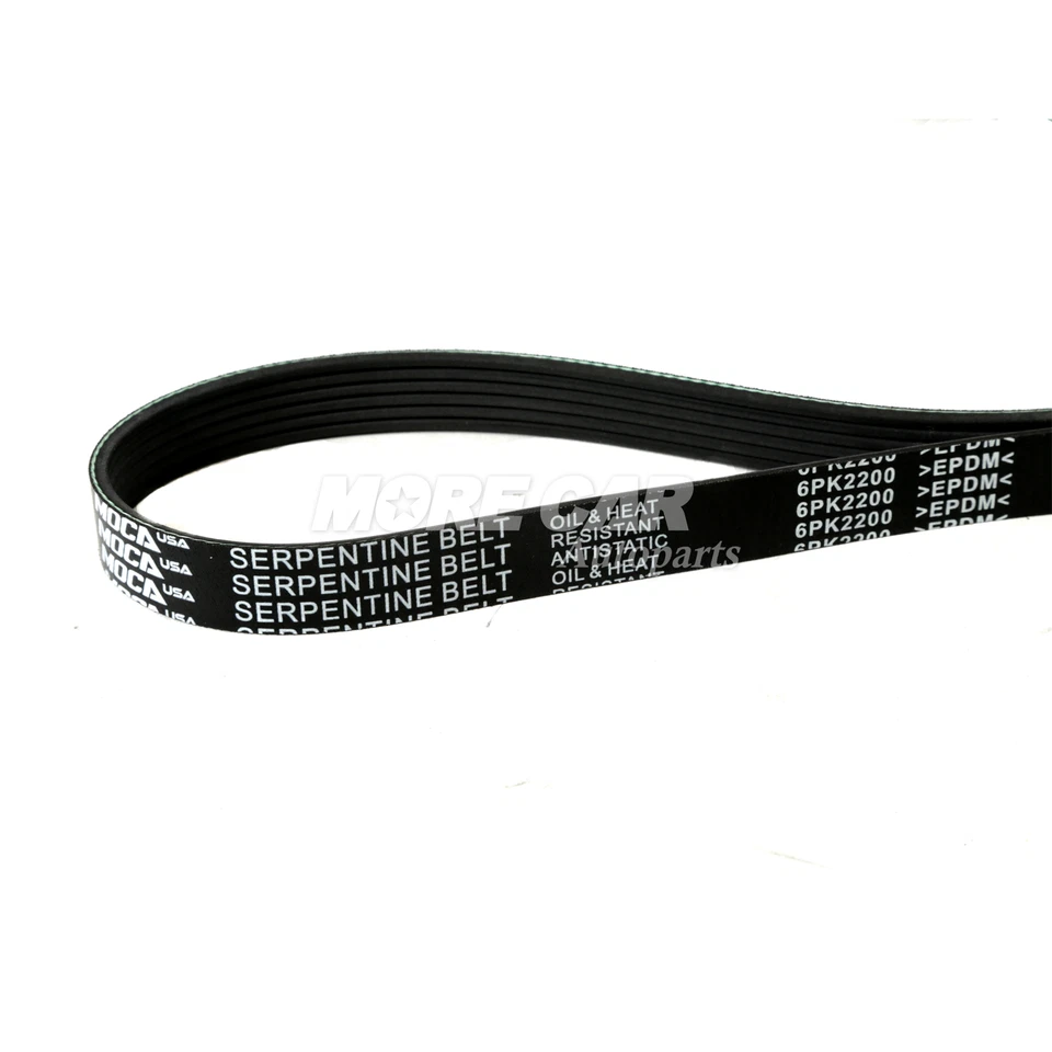 Serpentine Belt 6PK2200 for 85-89 Cadillac DeVille 00-11 Dodge Ford Mazda 4.0L - Image 4 of 4
