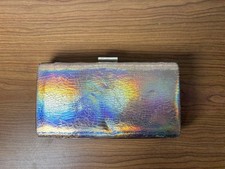 Iridescent Metallic Clutch Handbag