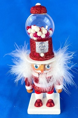 Kurt Adler by Holly Adler Hollywood Gumball Candy Nutcracker 8''  Glitter Feather