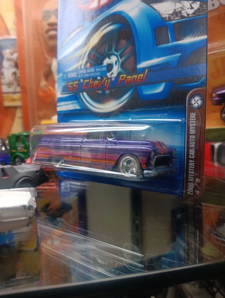 Hot Wheels 55 Chevy Panel 2006 Mystery Car 4/5 #222 Real Riders Foto 2 de 3