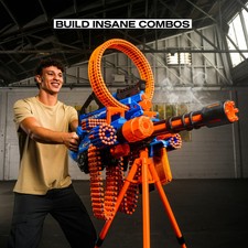 Insanity Smoking Barrel Blaster by ZURU Motorized Outdoor Dart Gun 72 Darts 8 