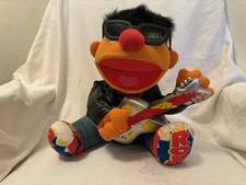 Sesame Street Rock And Roll Ernie Plush 1998 Tyco - READ DESCRIPTION