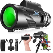 HD Monocular-Monoculars for Adults High Powered,Lightweight BLACK