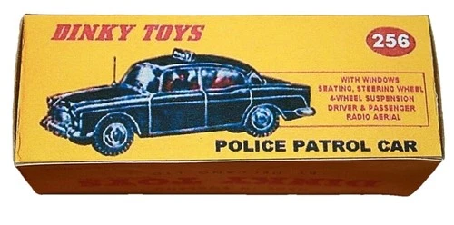 Dinky Toys # 256 Humber Hawk Police Patrol Car 1950s original. Comes boxed