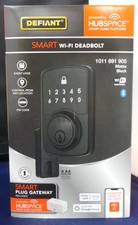 Defiant Compact Smart WiFi Electronic Deadbolt - Matte Black BRAND NEW