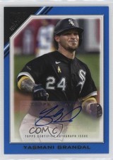 2022 Topps Gallery Veterans Auto Blue 18/50 Yasmani Grandal #VA-YG Auto 4g8
