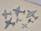 LOT OF 7 Vintage Dinky Toys Meccano Metal Planes FOR RESTORATION / PARTS