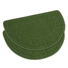 Kitchen Rugs, 2 Pack 31"x19" Kitchen Mats, Half Moon Round Kitchen Rugs